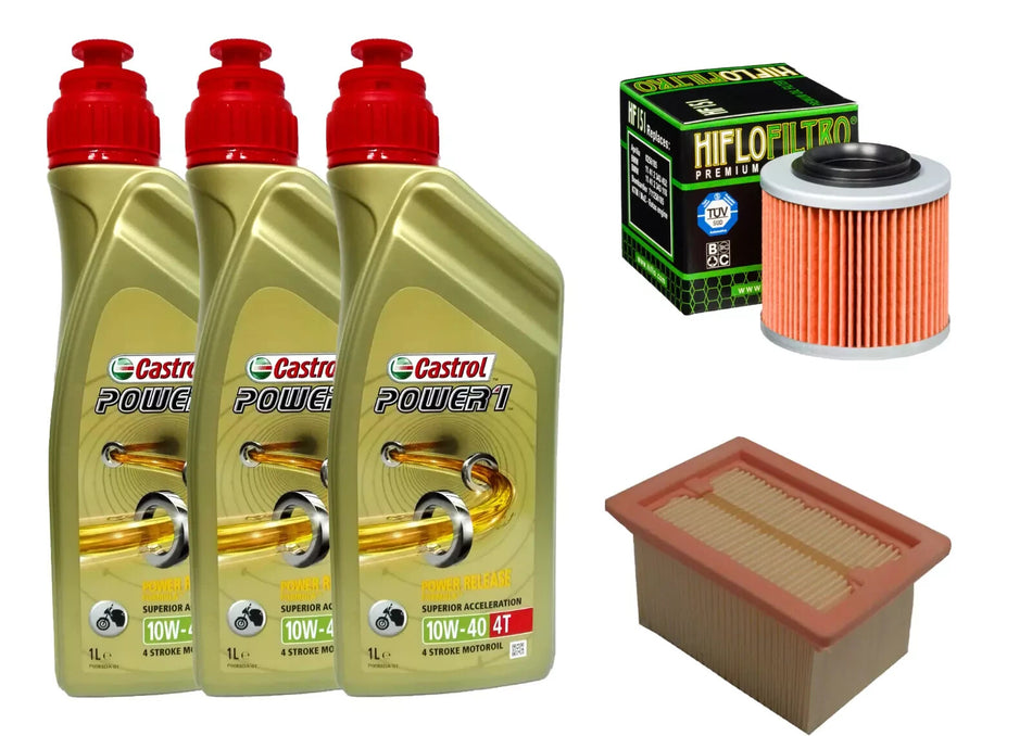 KIT/TAGLIANDO BMW G 650 GS 2012 2016 CASTROL POWER 1 10W40 FILTRI OLIO ARIA