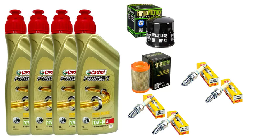 KIT TAGLIANDO DUCATI MONSTER 696 796 1100 CASTROL 10W40 FILTRO OLIO ARIA CANDELE