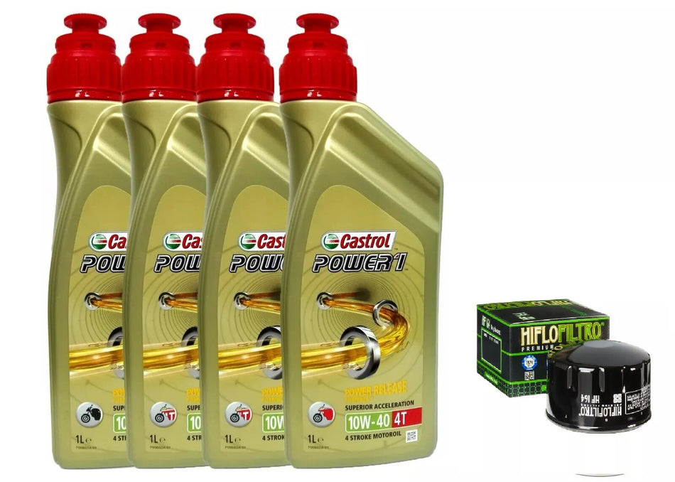 TAGLIANDO BMW R/1200/R 2007 2010 KIT 4 LITRI CASTROL 10W40 FILTRO OLIO X MOTO