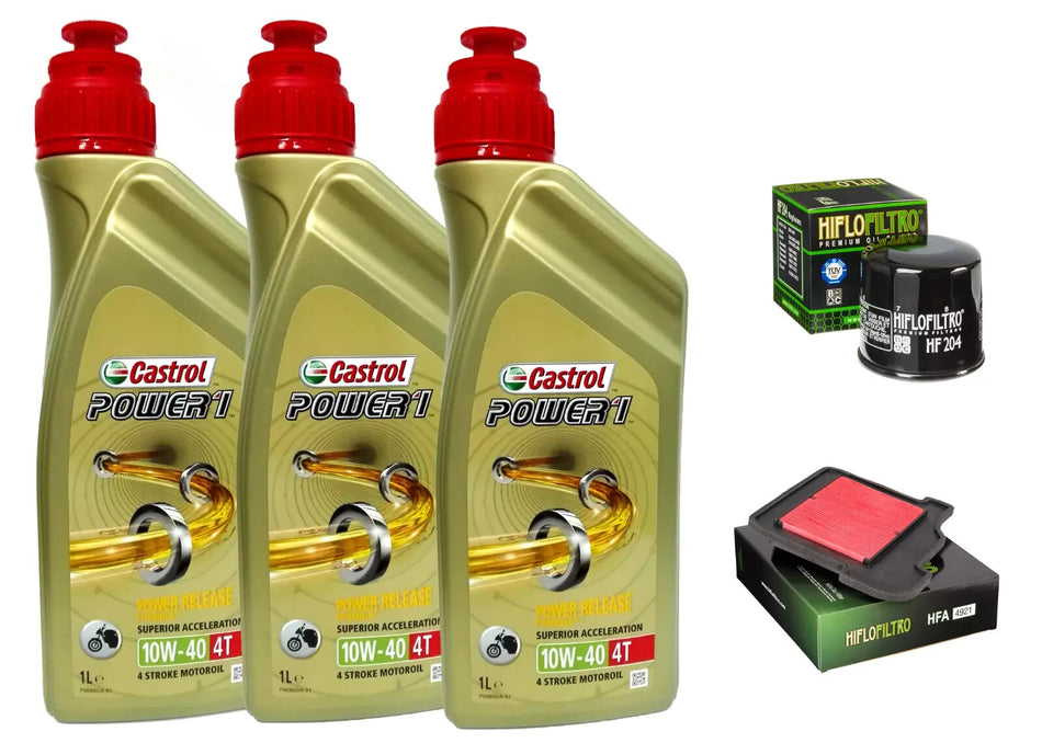 KIT/TAGLIANDO YAMAHA MT-09 TRACER 2014 2020 OLIO CASTROL 10W40 FILTRI OLIO ARIA
