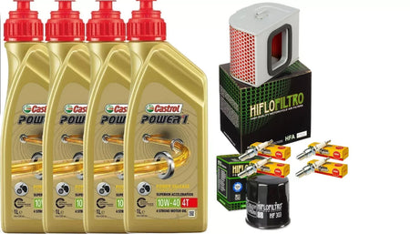 HONDA CB 750 1991 2003 TAGLIANDO CASTROL POWER 1 10W40 FILTRO ARIA OLIO CANDELE