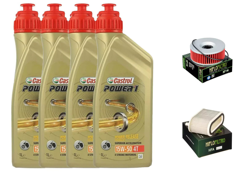 KIT/TAGLIANDO YAMAHA V-MAX 1200 1985 1995 CASTROL 15W50 FILTRI OLIO ARIA