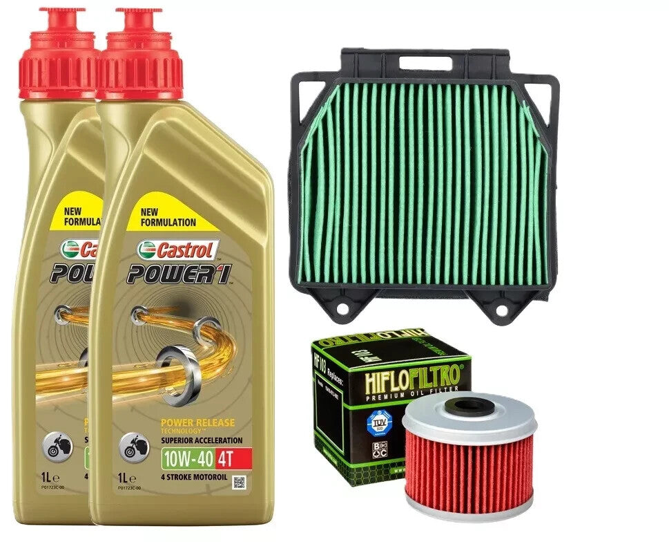 HONDA CBR 300 2018 2019 2020 2021 TAGLIANDO CASTROL 10W40 FILTRO ARIA OLIO