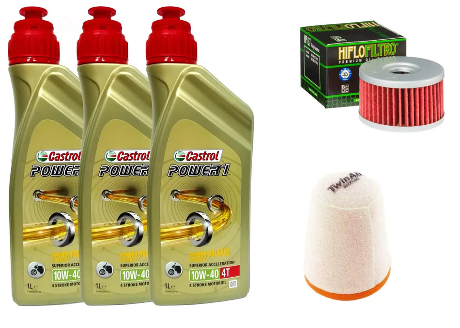 KIT/TAGLIANDO PER MOTO SUZUKI DR R DJEBEL /DAKAR DR S 600 CASTROL 10W40 FILTRI