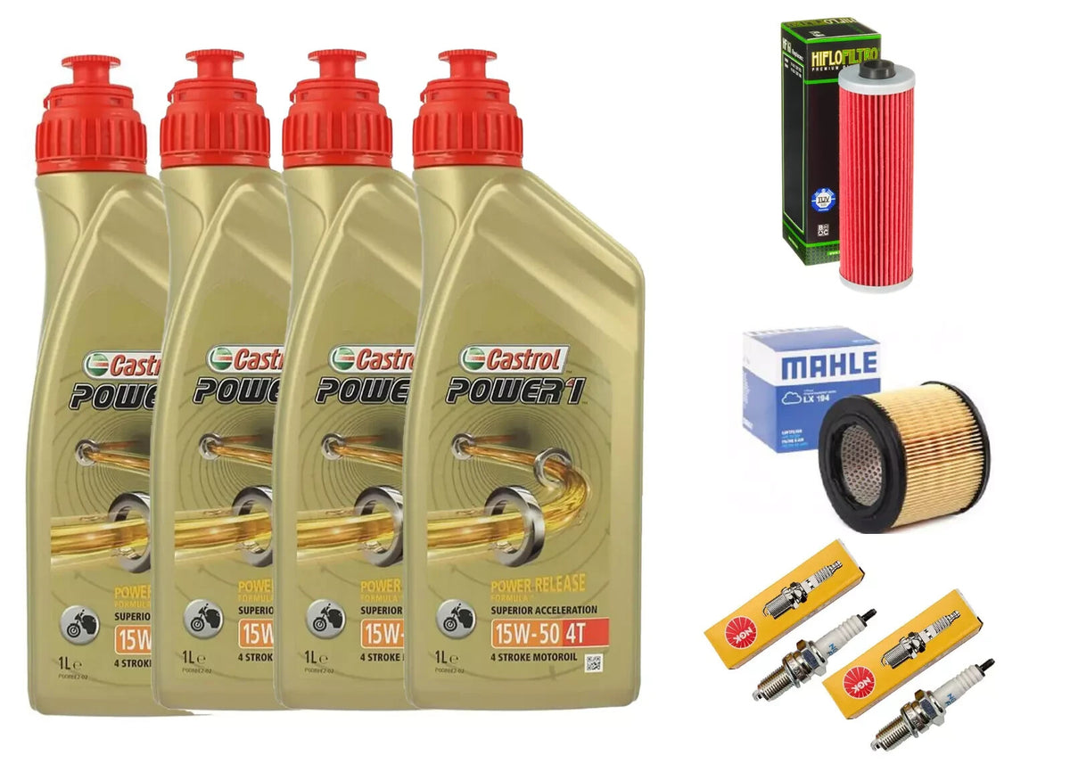 KIT/TAGLIANDO BMW R80 GS 1980 1995 CASTROL 15W50 FILTRI OLIO ARIA CANDELE