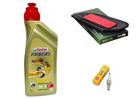 KYMCO PEOPLE S I ABS 125/150 KIT/TAGLIANDO 1L CASTROL 10W40 FILTRO ARIA CANDELA