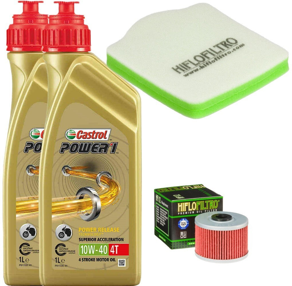 HONDA XL 600 1983 1988 TAGLIANDO CASTROL POWER 1 10W40 FILTRO ARIA OLIO HIFLO