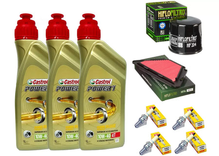 TAGLIANDO Yamaha XJ6/600 Diversion ABS CASTROL 10W40 FILTRO OLIO ARIA CANDELE