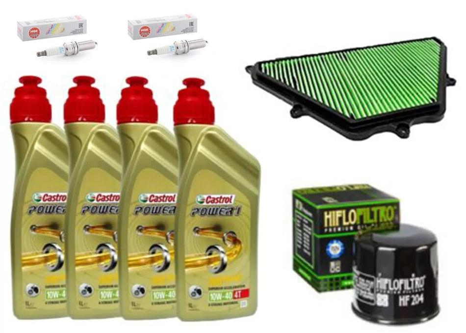 KIT/TAGLIANDO HONDA X-ADV/750 201 CASTROL POWER 10W40 /FILTRO OLIO ARIA CANDELE