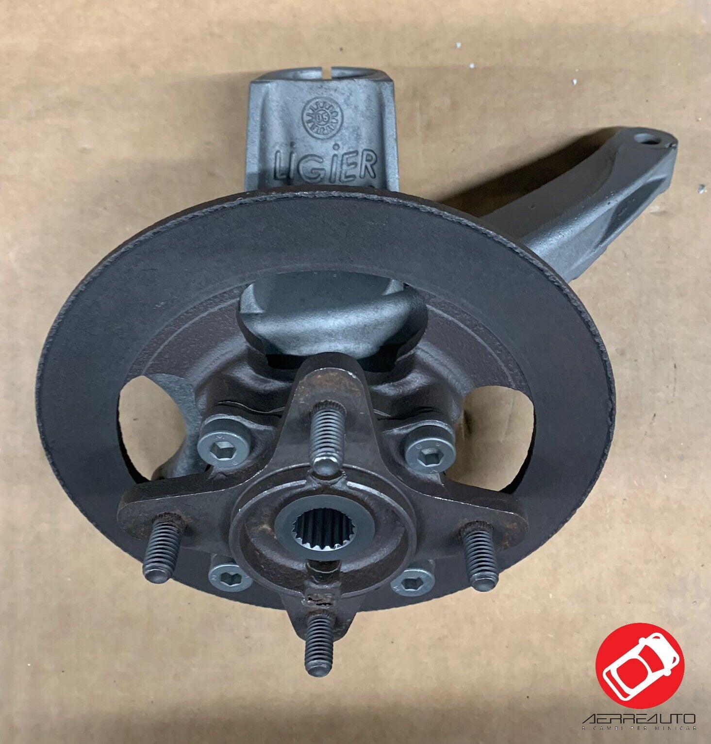 endo 0180107 PORTAMOZZO ANT. SX COMPLETO LIGIER BE TWO UP DUE OPTIMAX XTOO MAX R
