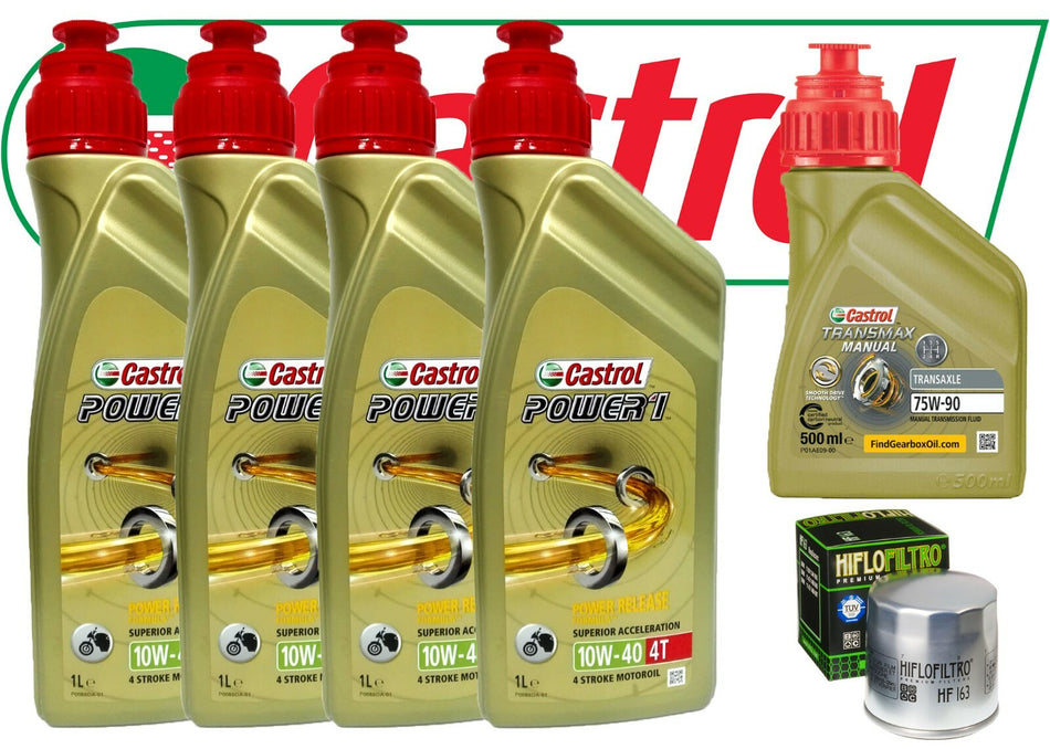 TAGLIANDO BMW R/850/RT 1996/2001 4 CASTROL POWER1 10W40 FILTRO OLIO + OMAGGIO 