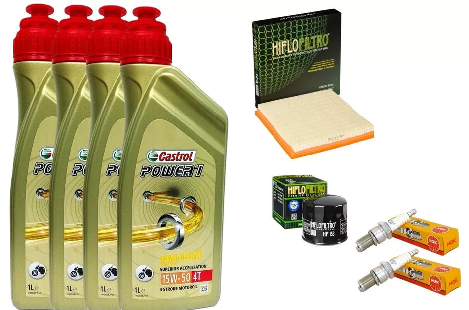 TAGLIANDO DUCATI MONSTER 750 1996 2001 CASTROL 15W50 FILTRI ARIA OLIO CANDELE