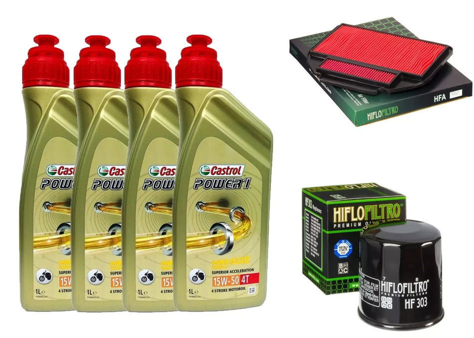 Kit/tagliando Honda VFR/750 1988/1989 Castrol Power 1 15W50 /filtro olio aria