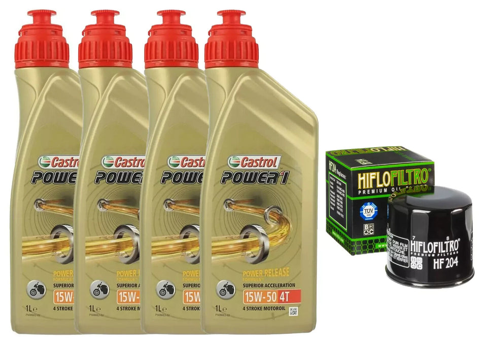 KIT/TAGLIANDO BONNEVILLE 865 STEVE MCQUEEN CASTROL POWER 1 15W50 FILTRO OLIO