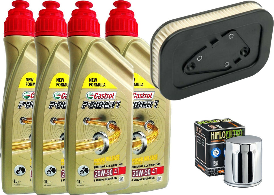 TAGLIANDO HARLEY DAVIDSON XL 883 SPORTSTER 04/08 CASTROL 20W50 FILTRO ARIA OLIO