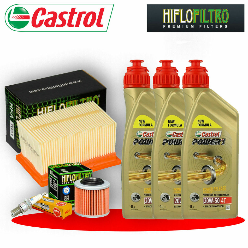 Tagliando BMW Castrol 20W50 KIT filtro olio aria candela BMW F G 650 GS  Dakar