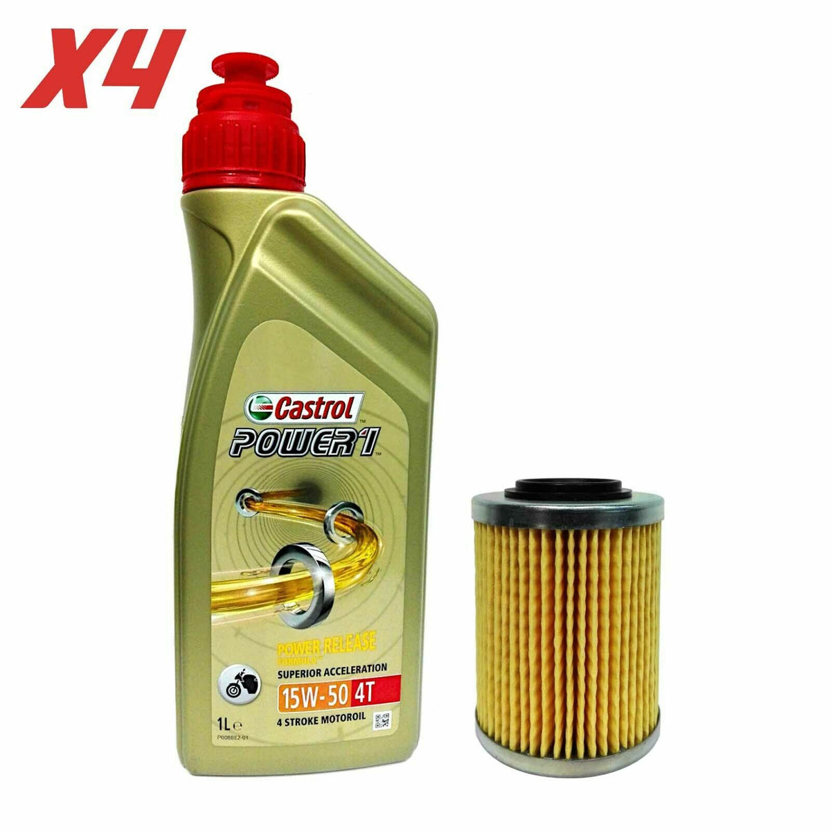 Kit tagliando Castrol 15W50 filtro olio  Aprilia Futura Tuono 1000