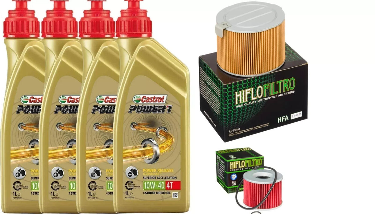 HONDA CBX 1000 1980 1981 1982 TAGLIANDO CASTROL 10W40 FILTRO ARIA OLIO HIFLO