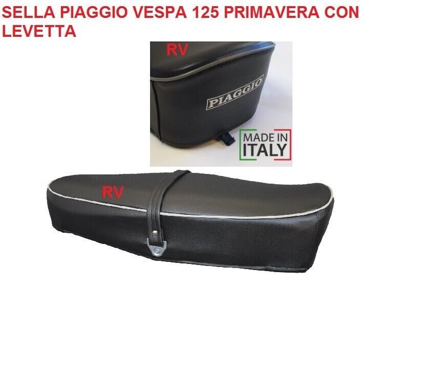 SELLA PER PIAGGIO  VESPA 125 PRIMAVERA CON LEVETTA ORIGINALE