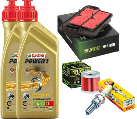 SUZUKI BURGMAN 400 2007 2017 TAGLIANDO CATROL 10W40  FILTRO ARIA OLIO CANDEL