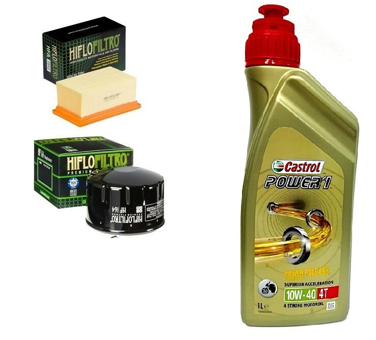 Kit tagliando 4 Olio Castrol 10W40  Filtro Olio Aria Bmw R 1200 GS 2004/2009