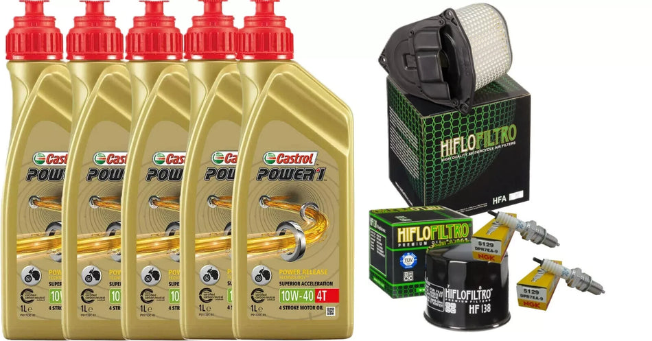 SUZUKI VL 1500 INTRUDER 1998 2009 TAGLIANDO CASTROL 10W40 FILTRO ARIA OLIO CANDE