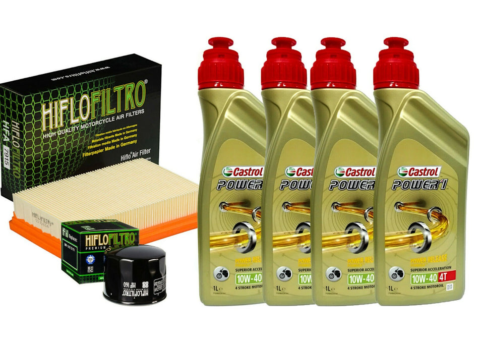 Kit tagliando Castrol 10W40 filtro olio aria PER BMW R 1200 GS R RS RT Adventure