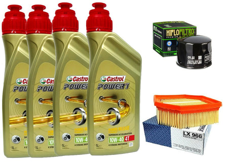 KIT TAGLIANDO BMW K 1200 R S GT OLIO CASTROL 10w40 FILTRO OLIO FILTRO ARIA MAHLE