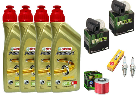 Kit tagliando Castrol 10W40 filtro olio aria candele XTZ 750 Super Tenere