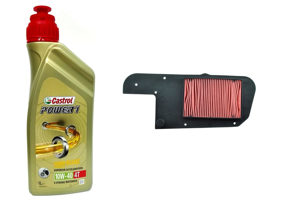 KIT TAGLIANDO HONDA PIAGGIO X9 250 CASTROL 10W40 FILTRO ARIA