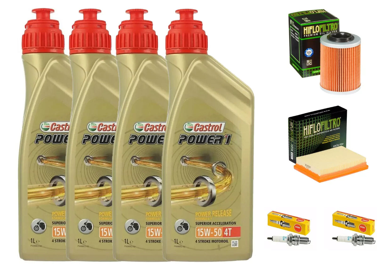 TAGLIANDO APRILIA RSV 1000 R FACTORY 2004/09 CASTROL 15W50 F. OLIO ARIA CANDELE