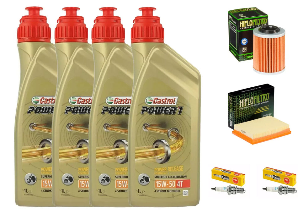 TAGLIANDO APRILIA RSV 1000 R FACTORY 2004/09 CASTROL 15W50 F. OLIO ARIA CANDELE