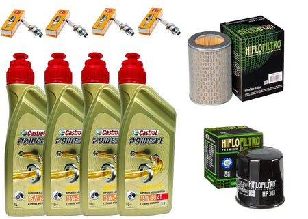 KIT/TAGLIANDO HONDA CB F HORNET/600 1998 CASTROL 15W50/FILTRO OLIO ARIA CANDELE