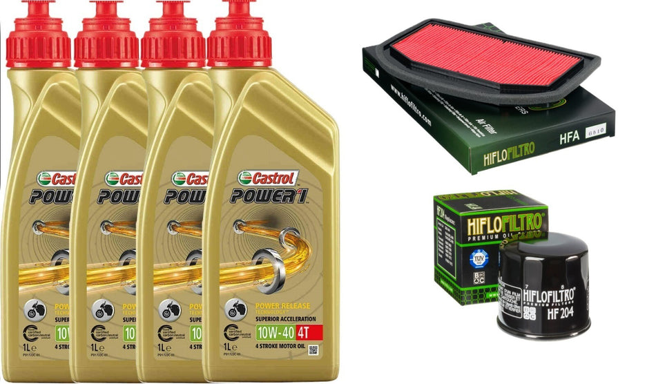 TRIUMPH TIGER 1200 EXPLORER 2012 2019 TAGLIANDO CASTROL 10W40 FILTRI ARIA OLIO