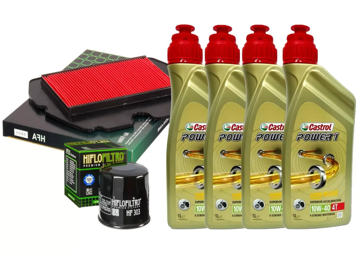 Honda CBR 600 F Hurricane Kit tagliando Castrol Power 1 10W40 filtro olio aria