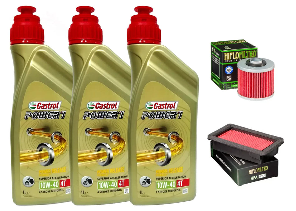 KIT/TAGLIANDO YAMAHA MT 03 XT 660 R X  3L CASTROL POWER 1 10W40 FILTRO OLIO ARIA