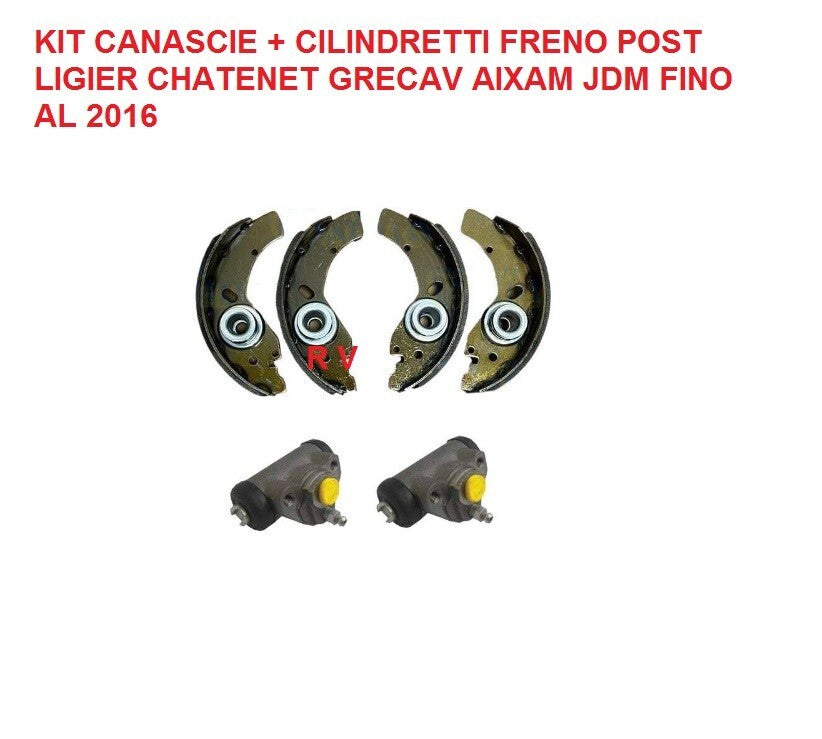 KIT GANASCE  CILINDRETTI FRENO POST LIGIER CHATENET GRECAV JDM AIXAM FINO  2016