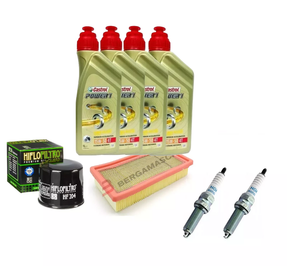 TAGLIANDO TRIUMPH SCRAMBLER 1200 XC 2019  CASTROL 15W50 FILTRO ARIA OLIO CANDELE