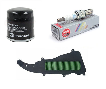 TAGLIANDO LIBERTY 50 IGET 2015/2022 CASTROL 10W40 FILTRO ARIA OLIO CANDELA NGK