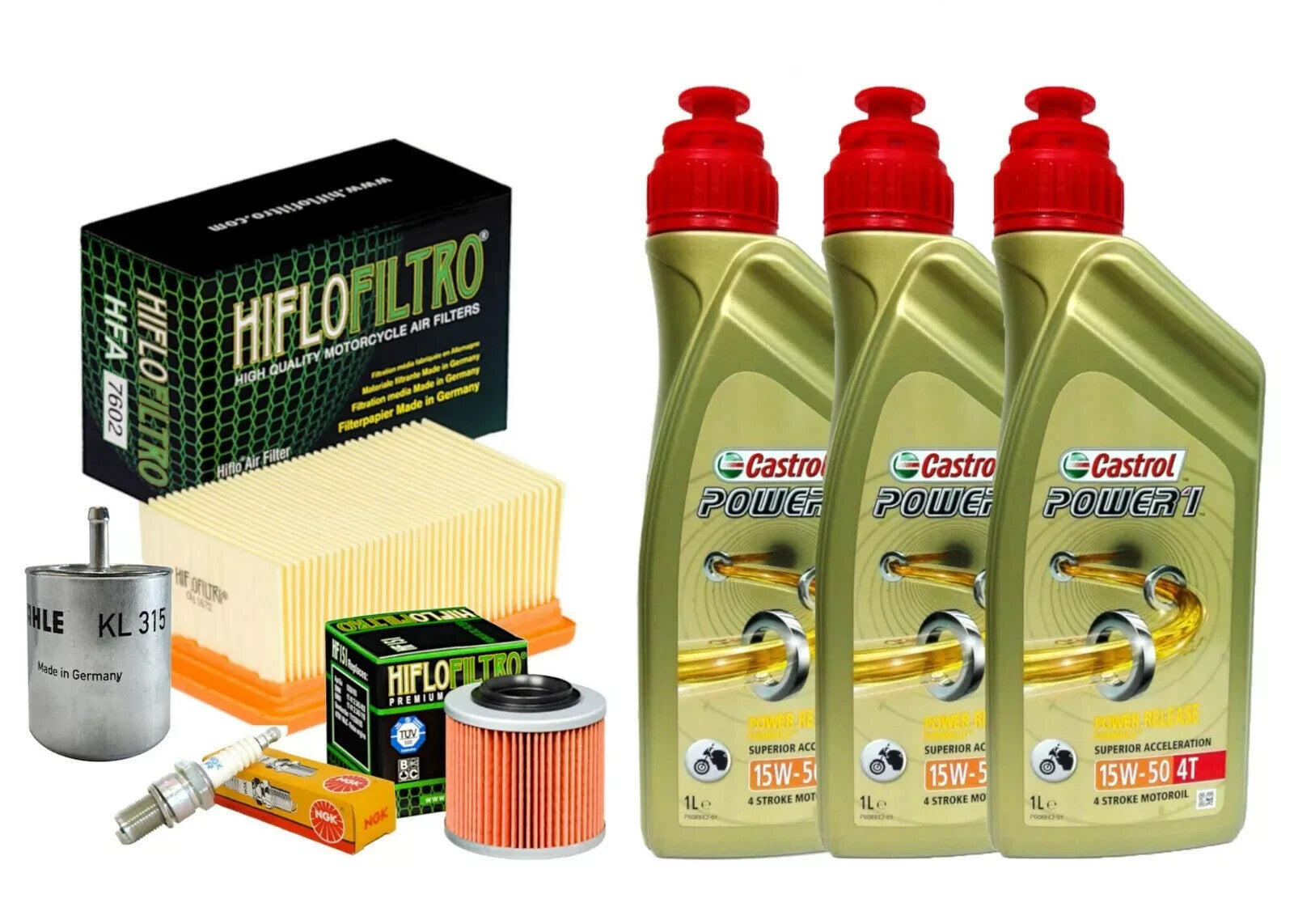 TAGLIANDO BMW G 650 X-Moto 2007/08 Castrol 15W50 F. olio aria carburante candela