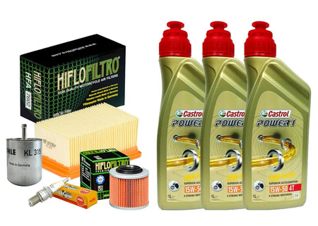 TAGLIANDO BMW G 650 X-Moto 2007/08 Castrol 15W50 F. olio aria carburante candela