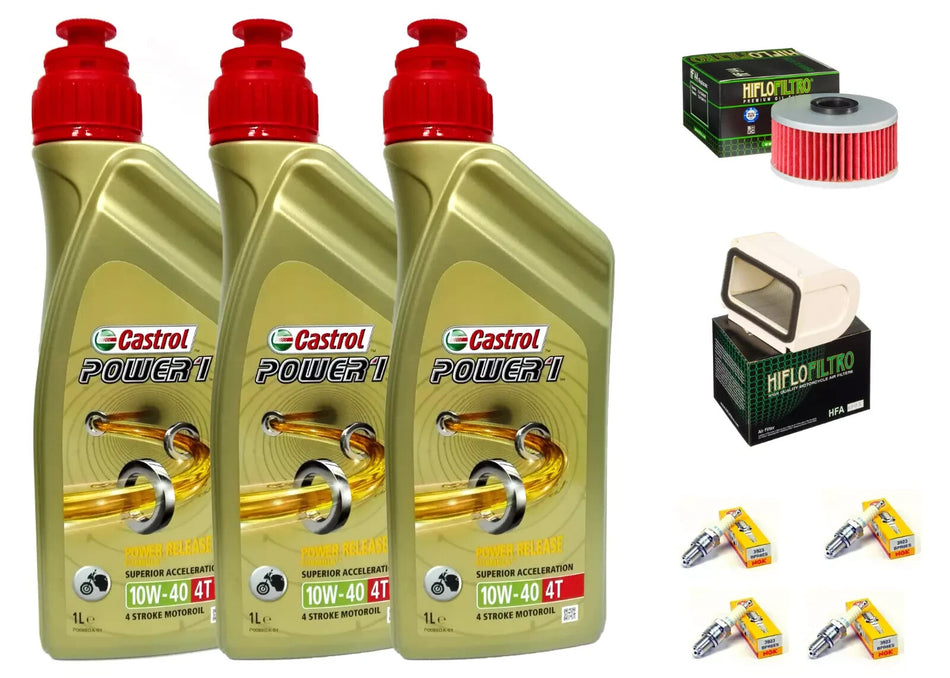 KIT/TAGLIANDO YAMAHA XJ 900 F 3L CASTROL POWER 1 10W40 FILTRO OLIO ARIA CANDELE