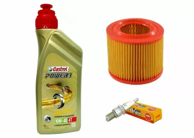 KIT TAGLIANDO YAMAHA MAJESTY YP 125 150 180 OLIO CASTROL CANDELA FILTRO ARIA