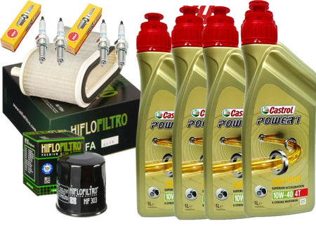KIT/TAGLIANDO YAMAHA V-MAX 1200 1996 2007 CASTROL 10W40 FILTRI OLIO ARIA CANDELE