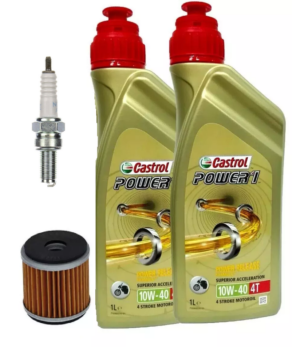 TAGLIANDO BENELLI LEONCINO 250 2016 2018 CASTROL POWER 10W40 FILTRO OLIO CANDELA