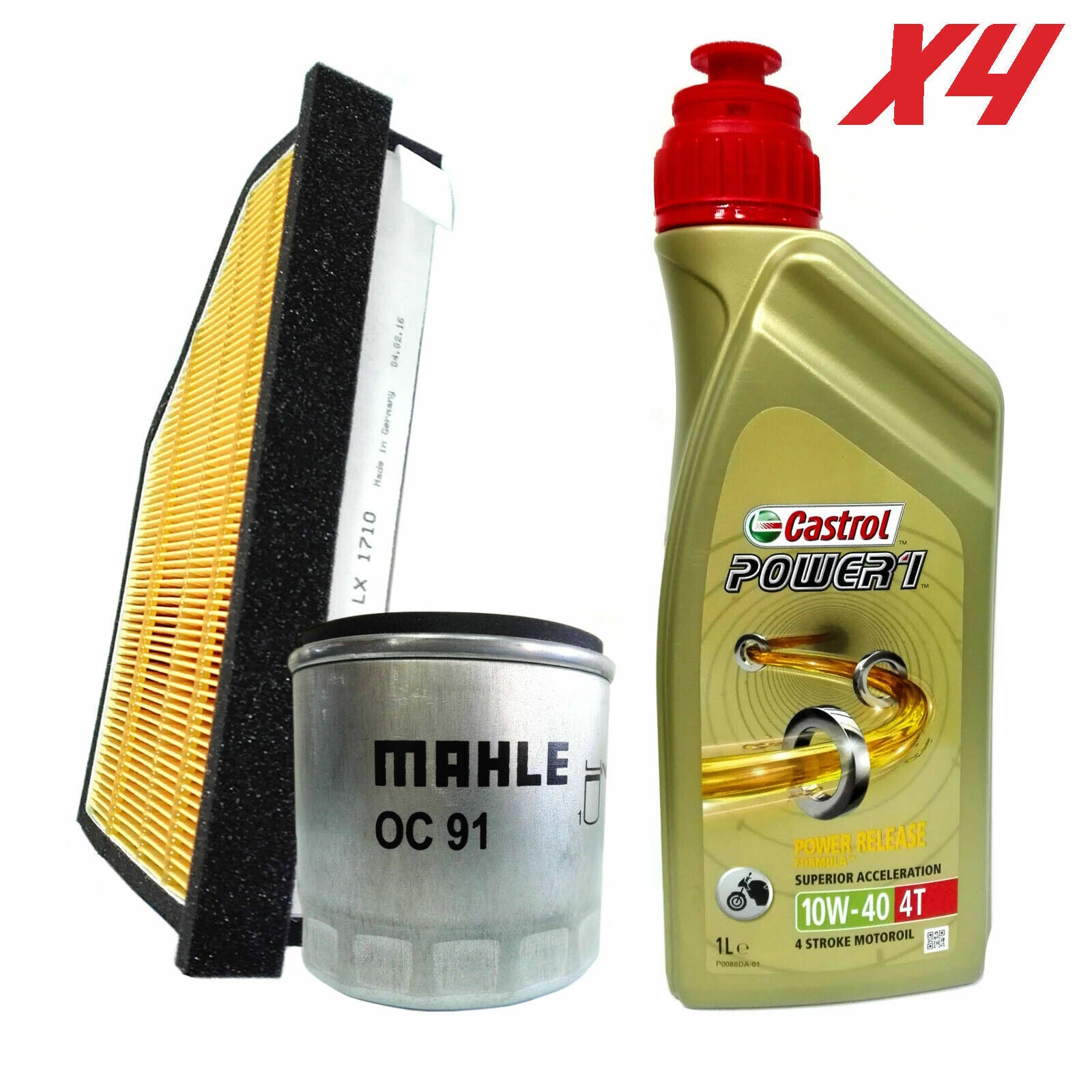 BMW K 1200 LT Kit tagliando Castrol Power 1 10W40 filtro olio aria  1999/2007