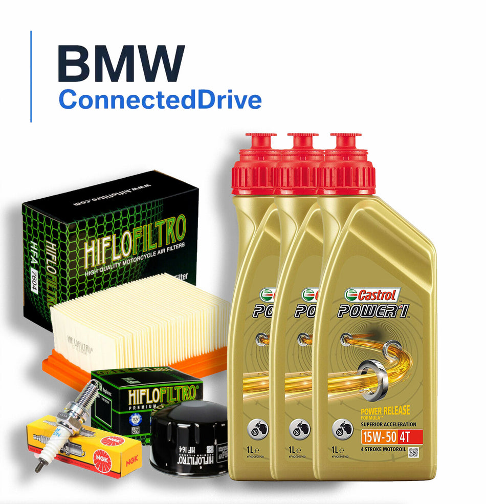 Tagliando BMW C 650 Sport 2015 2018  KIT Castrol 15W50 filtro olio aria candele 