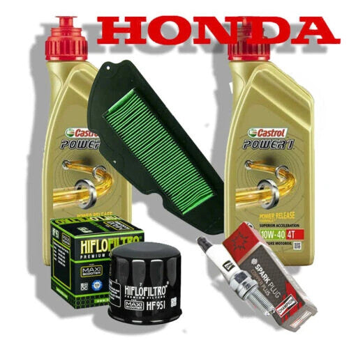 KIT/TAGLIANDO HONDA SH/300 i 2006 2007 2008 2009 OLIO CASTROL FILTRI CANDELA SH