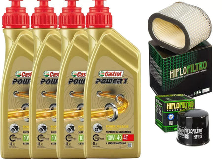 SUZUKI TL 1000 1997 2000 TAGLIANDO CASTROL POWER 10W40 FILTRO ARIA OLIO HIFLO
