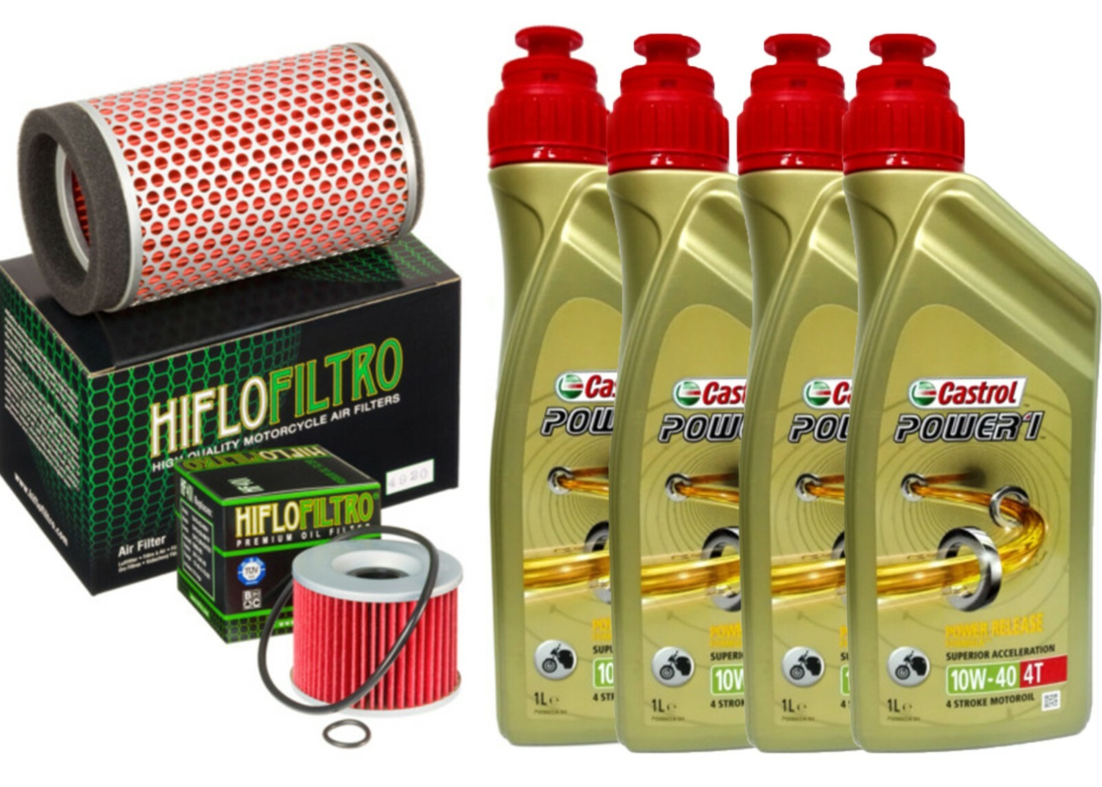 KIT TAGLIANDO YAMAHA XJR 1300 20072015 CASTROL 10W40 FILTRO OLIO FILTRO ARIA 
